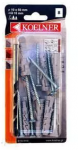 I&scaron;siplečiantis kai&scaron;tis su medsraigčiu KOELNER B-FIX-10+/D, M10, 5 x 60 mm, 8 vnt., + grąžtas