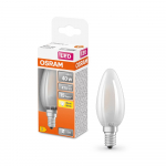 LED lempa OSRAM Star, 3,4W, E14, 220-240V, 2700K, 470 lm, filamentinė, matinė, žvakutė, atitinka 40W