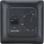 Termostatas GRAND MEYER MST-10, 16 A, 230V, el. grindų &scaron;ildymui, su temperatūros jutikliu, juoda sp.