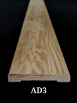 Durų apvadai AD-3, matmenys 12 x 70 x 2200 mm, pu&scaron;ies masyvo, i&scaron;tisinis