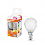 LED lempa OSRAM Star, 3,4W, E14, 220-240V, 2700K, 470 lm, filamentinė, matinė, burbuliukas, atitinka