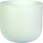 Lauko vazonas, metalinis, baltos sp., 31,5 x 31,5 x 28,5 cm.