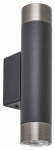 Sieninis &scaron;viestuvas RABALUX Zircon, GU10, 2 x 5W, 230V, IP20, metalinis, matinės juodos / metalo sp.