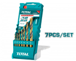 Grąžtų rinkinys metalui TOTAL, 7 vnt. HSS, (2, 3, 4, 5, 6 mm), TACSD0075