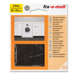 Padukai FIX-O-MOLL, antivibraciniai, klijuojami, 70x35mm, 2vnt., juoda sp.