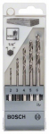 &Scaron;e&scaron;iabriaunių grąžtų medienai komplektas BOSCH, 2-3-4-5-6 mm