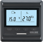 Programuojamas termostatas GRAND MEYER HW800, 16 A, 230V, el. grindų &scaron;ildymui, su patalpos ir grindų