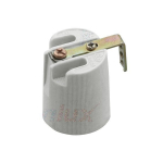 Lempos lizdas KANLUX 2173, E14, keraminis, su laikikliu, max 5A