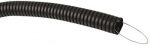 Gofruotas vamzdis ELECTRALINE 60611, D20mm, su viela, PVC, juodos spalvos, 25m.