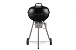 Anglies kepsninė MUSTANG Basic, apvali, grotelių skersmuo 44cm, chromuota, su pelenu dubeniu ir rate