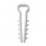 Kabelio, tvirtinimo dirželio laikiklis XIDO, stačiakampio formos, 10x5 mm, baltos sp., 100 vnt., TDK