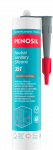 Neutralus oksimo silikonas PENOSIL Neutral Sanitary Silicone 351, be Meko, aliuminio spalvos, 280 ml