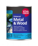 Medžio ir metalo dažai VIVACOLOR Universal Metal & Wood, 0,9 l, A bazė, pusiau blizgūs