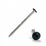 Terasiniai medsraigčiai FASTSHIFTER, 4,5 x 65 mm, plačia galvute, su grąžteliu, nerūd. plieno SS410,