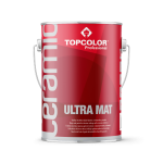 Vandeniniai vidaus dažai TOPCOLOR Ceramic Ultra Mat, 4,5 L, A bazė, matiniai, luboms