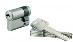 Spynos cilindras THIRARD, Trafic 6, 5 raktai, žalvarinis, nikeliuotas, 30 x 10 mm, 293164