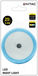 Sieninis &scaron;viestuvas ENTAC En-2403, naktinis, 0,5 W, 220-240 V, 6400 K, 25 lm, IP20, automatinis įsij
