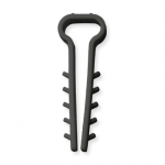 Kabelio, tvirtinimo dirželio laikiklis XIDO, stačiakampio formos, 12x6 mm, juodos sp., 100 vnt., TDK