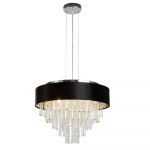 Pakabinamas &scaron;viestuvas SEARCHLIGHT Glamour, 5LT, G9, 9x33W, AXPxG 150x45.5x45.5 cm, juodos sp. ir sk