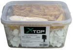 Plytelių i&scaron;lyginimo sistema XTOP, 1,5 mm, inkarų 700 vnt, plei&scaron;tų 100 vnt., plei&scaron;tų auk&scaron;tis 5-14mm