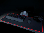 Pelės kilimėlis DELTACO GAMING GAM-079, 6xRGB režimai, 7xstatiniai režimai, 900x360x4 mm, juodos sp.