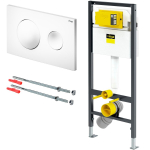 Klozeto rėmas VIEGA Viega Prevista Dry, komplekte rėmas 1120 x 490 mm, VISIGN FOR STYLE 20 KEY balta