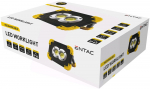 LED žibintuvėlis ENTAC En-9861, 6W+1W, 240 lm, IP65,  pakraunamas nuo 220V, 2 x 18650 elementai, arb