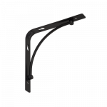 Lentynos laikiklis VELANO, BOW 150 CMT 150x150 mm, juodos spalvos, DMX 5650