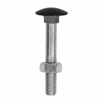 Varžtas DOMAX, ZACB 06040, 6x40 mm, juoda sp., 4 vnt., 34902