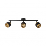 Ta&scaron;kinis &scaron;viestuvas OSRAM SPOT HORNET 3xE14 su lemp 2,8W 2700K 750lm  juodos/aukso sp 62,5x22,5cm