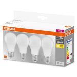 &Scaron;viesos diodų lemputės OSRAM, A60, 9 W, E27, 806 lm, 2700K, 4 vnt.