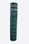 Tvoros tinklas EUROFENCE STRONG, virintas, PVC, žalios sp., 100 x 50 x 2,5 mm x 1,8 x 25 m