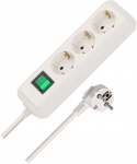 Ilgiklis BRENNENSTUHL Eco-Line, 3 lizdai, 5 m, 3G1,5+J, baltas