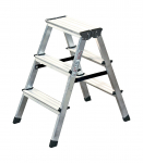 Kopėčios KRAUSE Dopplo, 2 x 3S, aliumininės, dvipusės, darbinis auk&scaron;tis - 222 cm, 150kg