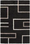 Kilimas CREYA GIPSY, 290 x 200 cm, juodos sp., 100% perdirbto poliesterio