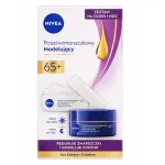 Dieninio ir naktinio veido kremų rinkinys Nivea nuo rauk&scaron;lių 65+, 2 x 50 ml