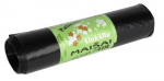 &Scaron;iuk&scaron;lių mai&scaron;ai PLASTA TRASH PANDA, užtraukiami, juodos sp., 60 L x 10 vnt.