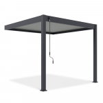 Pavėsinė Pergola ELEGANCE WALL 3x3, Anthracite/Light Grey, montuojama prie sienos