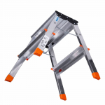 Kopėčios KRAUSE Treppy, 2 x 2, aliumininės, dvipusės, sudedamos, darbinis auk&scaron;tis - 245 cm