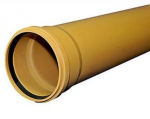 PVC lauko kanalizacijos vamzdis WAVIN, DN110 x 3,2 x 3000