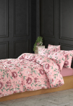 Satininės patalynės komplektas CREYA LOUISE PINK, 140 x 200 cm, 50 x 70 cm, 100% medvilnės