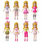 Polly Pocket vidutinio dydžio lėlės mados rinkinys, įvairių dizainų