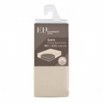 Satininė paklodė su guma ELDORADO HOME, 4-jų spalvų, 180 x 200 + 30 cm, 100% medvilnės