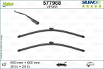 Automobilinis valytuvas VALEO SILENCIO FLAT BLADE, 650/600 mm