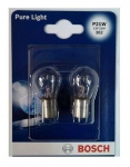 Automobilinės lemputės BOSCH Pure Light, P21W, BA15s, 21 W, 2 vnt.