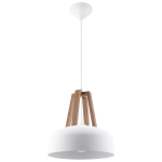 Pakabinamas &scaron;viestuvas SOLLUX CASCO baltas/ąžuolo, 60 W