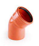 PVC lauko kanalizacijos alkūnė PIPELIFE, DN160 x 15&deg;