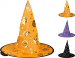 Dekoracija HALLOWEEN WITCH HAT, 3 spalvų, 35 x 38 cm