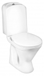 Unitazo komplektas GUSTAVSBERG NORDIC 3 su dangčiu, dvigubas vandens nuleidimas, 3/6l, horizontalus