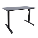 Reguliuojamo auk&scaron;čio ra&scaron;omasis stalas ERGO OPTIMAL su 1 varikliu, 120x60 cm, juoda